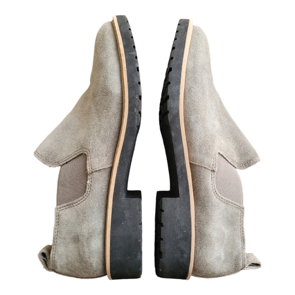 Franco Sarto Womens  Cole Gray Suede Ankle Booties. - Picture 3 of 5